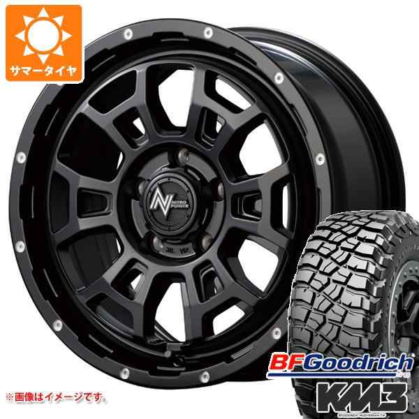 サマータイヤ 225/75R16 115/112Q BFグッドリッチ マッドテレーンT/A KM3 ナイトロパワー H6 スラッグ 7.0-16 タイヤホイール4本セットの通販は
