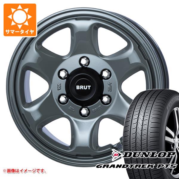 トライトン LC2T用 サマータイヤ ダンロップ グラントレック PT5 265/65R17 112H ブルート BR-44 7.5-17 タイヤホイール4本セット