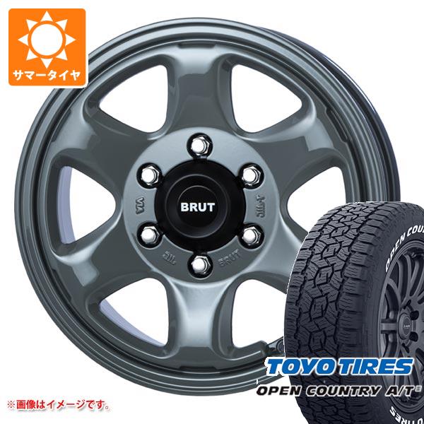 ハイエース 200系用 サマータイヤ トーヨー オープンカントリー A/T3 215/70R16 100T ホワイトレター ブルート BR-44 6.5-16 タイヤホイール4本セットの通販は
