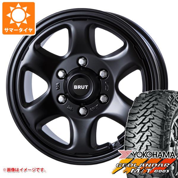 ハイエース 200系用 サマータイヤ ヨコハマ ジオランダー M/T G003 LT215/70R16 100/ 97Q ブルート BR-44 6.5-16 タイヤホイール4本セット
