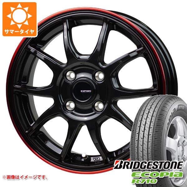 2025年製 サマータイヤ 145/80R12 80/78N ブリヂストン エコピア R710 (145R12 6PR相当) ジースピード P-06 3.5-12 タイヤホイール4本セットの通販は