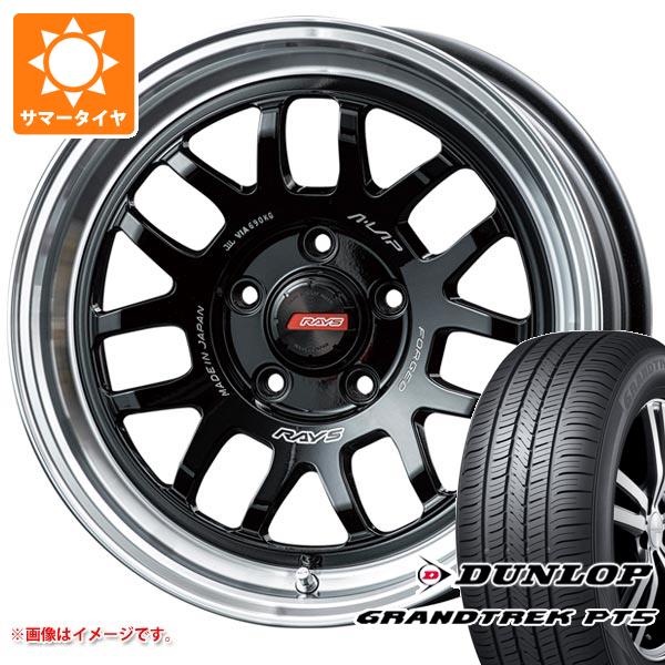 ミツビシ アウトランダー GF/GG系用 サマータイヤ ダンロップ グラントレック PT5 235/65R17 108V XL レイズ エーラップ 07X 7.0-17 タイヤホイール4本セット