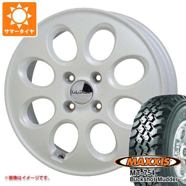 ハスラー用 サマータイヤ マキシス MT-754 バックショットマッダー 195R14C 106/104R 8PR アウトラインホワイトレター  ララパーム オーバル 4.5-14 タイヤホイール4本セットの通販はau PAY マーケット - タイヤ1番 | au PAY マーケット－通販サイト