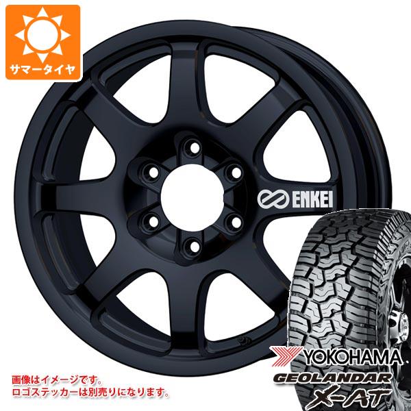 ランドクルーザー250用 サマータイヤ ヨコハマ ジオランダー X-AT G016 LT265/70R18 124/121Q ブラックレター エンケイ オールロード PDT1 8.5-18 タイヤホイール4本セット