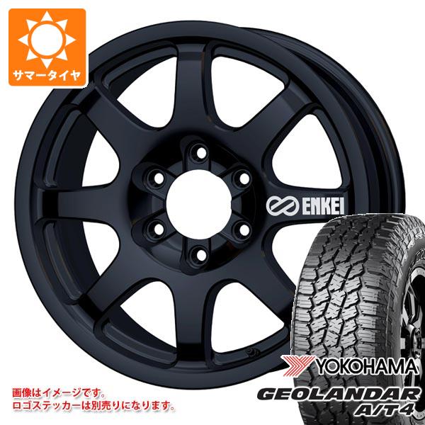 トヨタ ランドクルーザー250用 サマータイヤ ヨコハマ ジオランダー A/T4 G018 275/70R18 116T アウトラインホワイトレター エンケイ オールロード PDT1 8.5-18 タイヤホイール4本セット