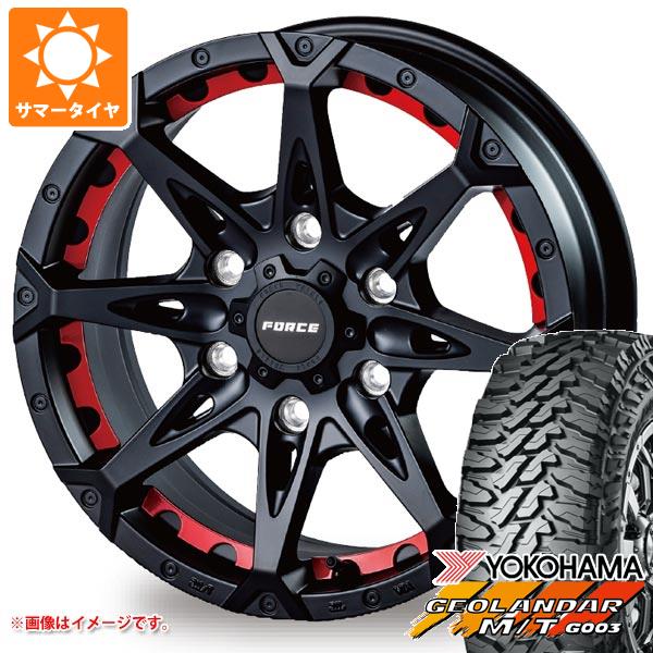 ハイエース 200系用 2026年製 サマータイヤ ヨコハマ ジオランダー M/T G003 LT215/70R16 100/ 97Q フォース デナリ 6.5-16 タイヤホイール4本セット 102,300円