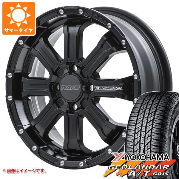 エブリイワゴン DA17W用 サマータイヤ ヨコハマ ジオランダー A/T G015 165/60R15 77H ブラックレター レイズ デイトナ FDX-K 5.0-15 タイヤホイール4本セット 102,355円