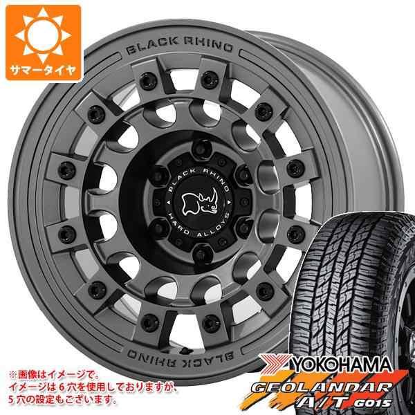 フラワープリント GEOLANDAR RAV4 50系用 サマータイヤ ヨコハマ ジオランダー A/T G015 LT245/65R17  117/114S アウトラインホワイトレター ナイトロパワー H6 スラッグ 7.0-17