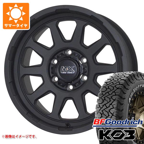 トヨタ ハイラックス 120系用 サマータイヤ BFグッドリッチ オールテレーンT/A KO3 LT265/70R17 118/115S ホワイトレター マッドクロスレンジャー 8.0-17 タイヤホイール4本セット