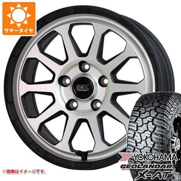 変更OK WEDS アウトランダー GF/GG系用 2023年製 サマータイヤ ヨコハマ ジオランダー X-AT G016 LT215/70R16  100/97Q ブラックレター マッドヴァンス07 7.0-16