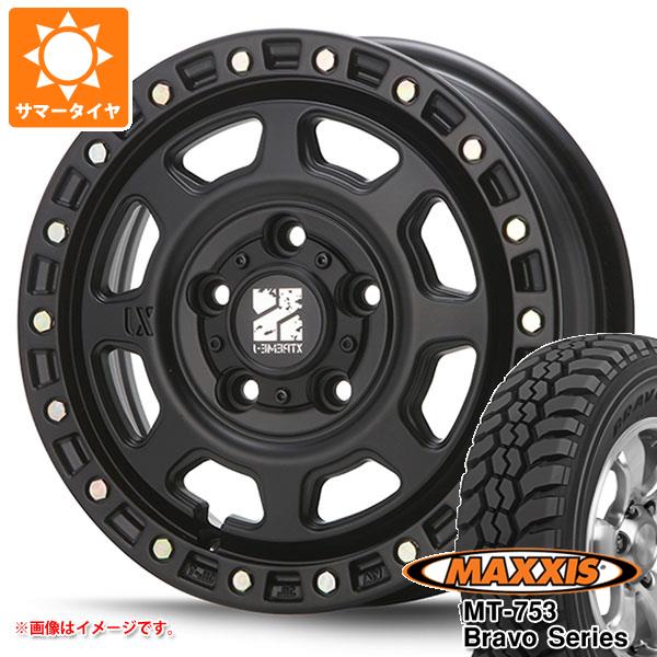 トヨタ タウンエース バン 400系用 サマータイヤ マキシス MT-753 ブラボーシリーズ 185R14C 102/100Q 8PR ブラックサイドウォール MLJ エクストリームJ XJ07 5.0-14 タイヤホイール4本セット 87,010円