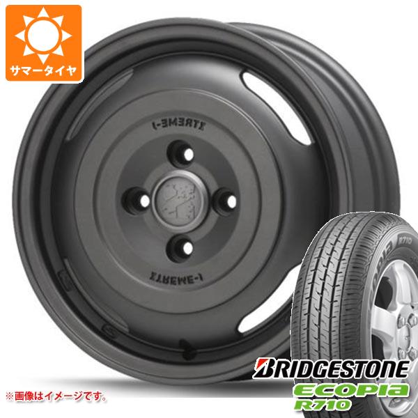 NV200バネット M20用 サマータイヤ ブリヂストン エコピア R710 175/80R14 99/98N (175R14 8PR相当) MLJ エクストリームJ ジャーニー 5.0-14 タイヤホイール4本セット