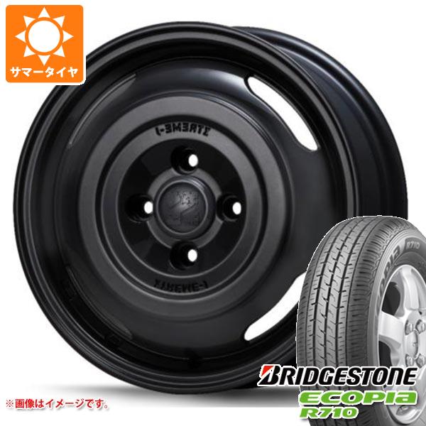 エブリイバン DA17V用 サマータイヤ ブリヂストン エコピア R710 165/80R14 91/90N (165R14 6PR相当) MLJ エクストリームJ ジャーニー 4.5-14 タイヤホイール4本セット
