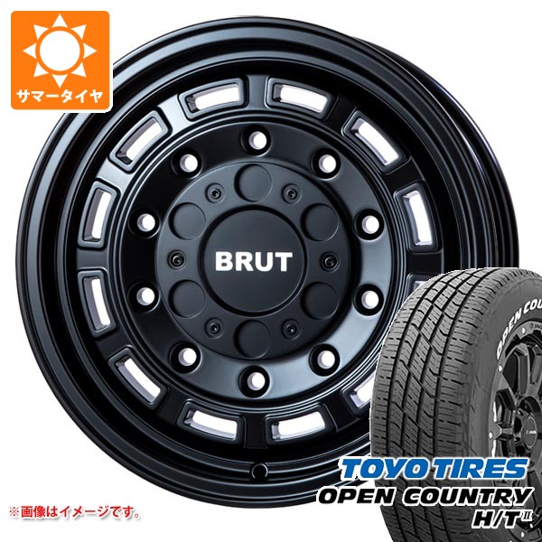 トヨタ ハイエース 200系用 2026年製 サマータイヤ トーヨー オープンカントリー H/T2 215/70R16 100H ホワイトレター ブルート BR-70 6.5-16 タイヤホイール4本セット