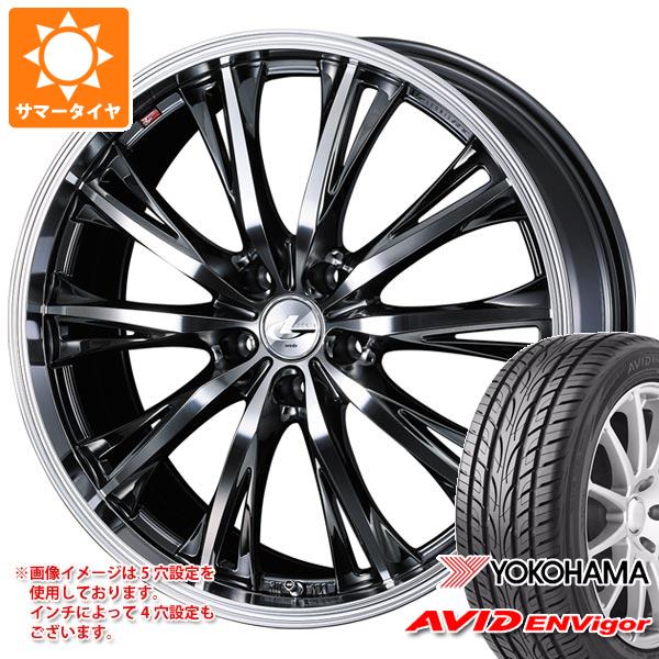 サマータイヤ 245/45R19 98W ヨコハマ エービッド エンビガー S321 レオニス RT 8.0-19 タイヤホイール4本セット