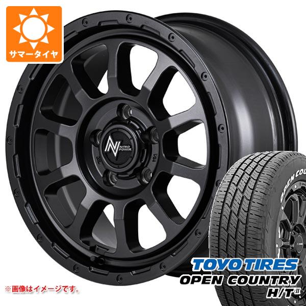 ミツビシ デリカD5用 2026年製 サマータイヤ トーヨー オープンカントリー H/T2 215/70R16 100H ホワイトレター ナイトロパワー M10 パーシング バレルブラックエディション 7.0-16 タイヤホイール4本セット