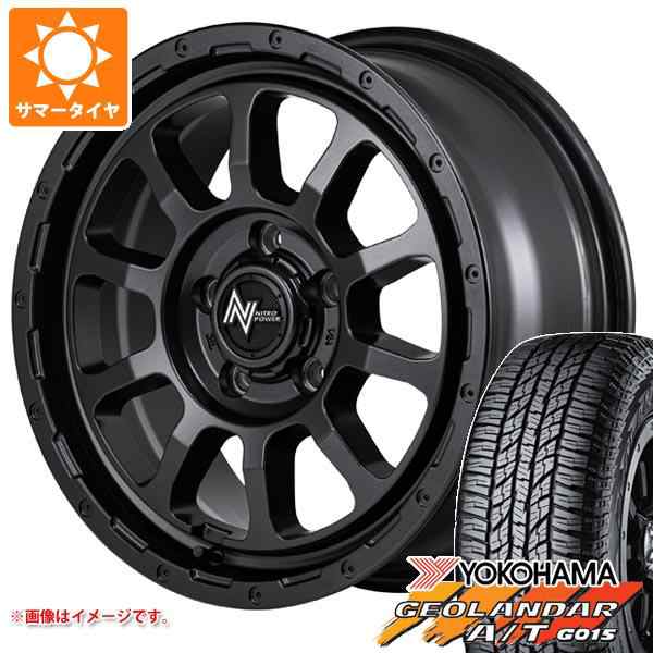 デリカD5用 サマータイヤ ヨコハマ ジオランダー A/T G015 225/70R16 103H ブラックレター ナイトロパワー M10 パーシング  バレルブラッの通販はau PAY マーケット - タイヤ1番 | au PAY マーケット－通販サイト