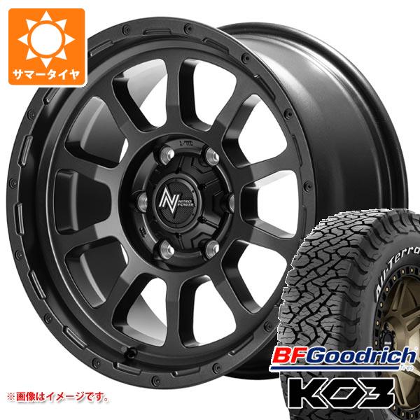 ハイラックス 120系用 サマータイヤ BFグッドリッチ オールテレーンT/A KO3 LT265/65R17 116/113S ホワイトレター ナイトロパワー M10 パーシング バレルブラックエディション 8.0-17 タイヤホイール4本セットの通販は