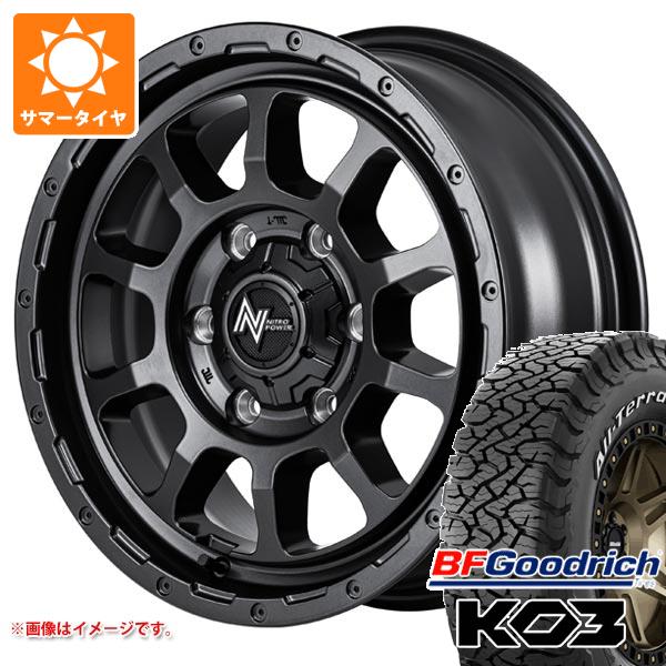 トヨタ ハイエース 200系用 サマータイヤ BFグッドリッチ オールテレーンT/A KO3 LT215/70R16 100/97S ホワイトレター ナイトロパワー M10 パーシング バレルブラックエディション 6.5-16 タイヤホイール4本セット