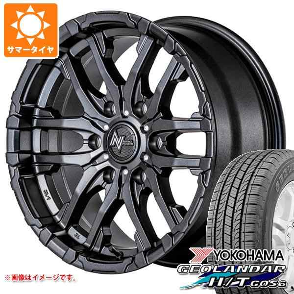 ハイラックス 120系用 サマータイヤ ヨコハマ ジオランダー H/T G056 265/65R17 112H ブラックレター ナイトロパワー M26 クロスファングの通販は