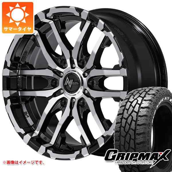 グリップマックス MUDRage R T MAX 215 65R16C 109 107Q ホワイトレター & MADCROSS RANGER 16インチ 6.5J  38 6H 139.7P BR 4本セット ハイエース