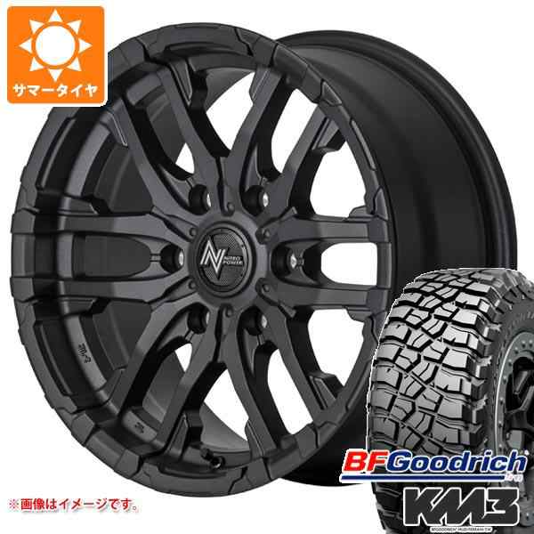 ハイラックス 120系用 サマータイヤ BFグッドリッチ マッドテレーンT/A KM3 LT265/70R17 121/118Q ナイトロパワー  M26 クロスファング 8.の通販はau PAY マーケット タイヤ1番 au PAY マーケット－通販サイト