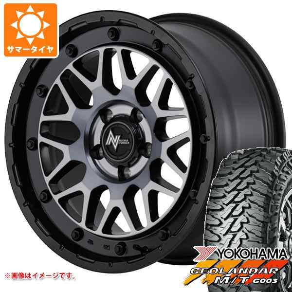 ネイビーシー GEOLANDAR アウトランダー GF/GG系用 サマータイヤ ヨコハマ ジオランダー M/T G003 LT215/70R16  100/ 97Q ナイトロパワー M28 バレット 7.0-16