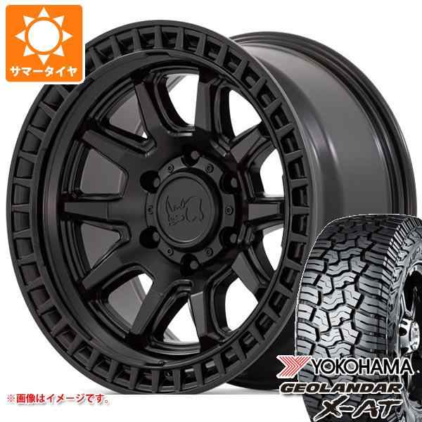 ジープ ラングラー JK/JL系用 サマータイヤ ヨコハマ ジオランダー X-AT G016 265/70R17 115T ブラックレター KMC KM540 リコン タイヤホイール4本セット