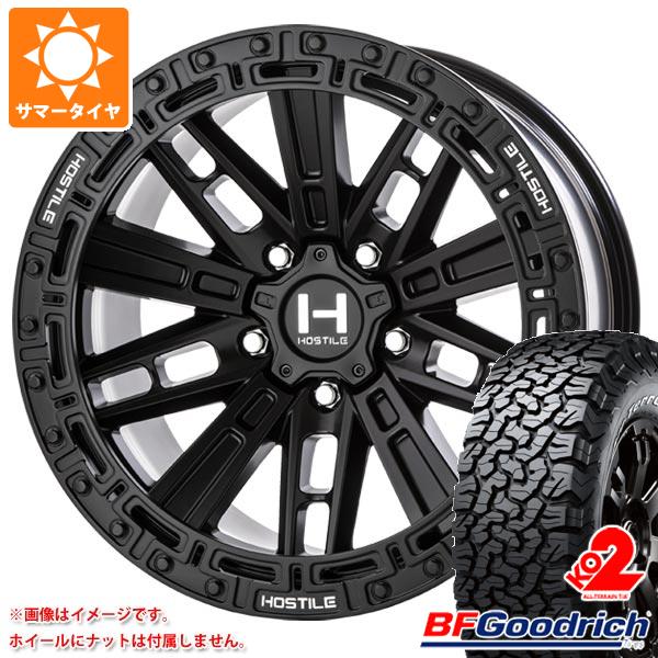 ジープ ラングラー JK/JL系用 サマータイヤ BFグッドリッチ オールテレーンT/A KO2 35x12.50R17LT 121R ホワイトレター HOSTILE H129 モハベ タイヤホイール4本セットの通販は