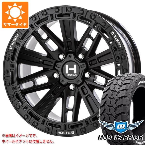 ジープ ラングラー JK/JL系用 サマータイヤ モンスタ マッドウォーリアー LT265/70R17 121/118Q ホワイトレター HOSTILE H129 モハベ タイヤホイール4本セット 220,550円