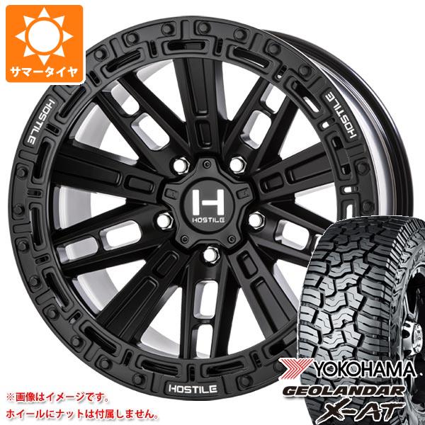 ジープ ラングラー JK/JL系用 サマータイヤ ヨコハマ ジオランダー X-AT G016 35x12.50R17 LT 121Q ブラックレター HOSTILE H129 モハベ タイヤホイール4本セットの通販は 222,951円