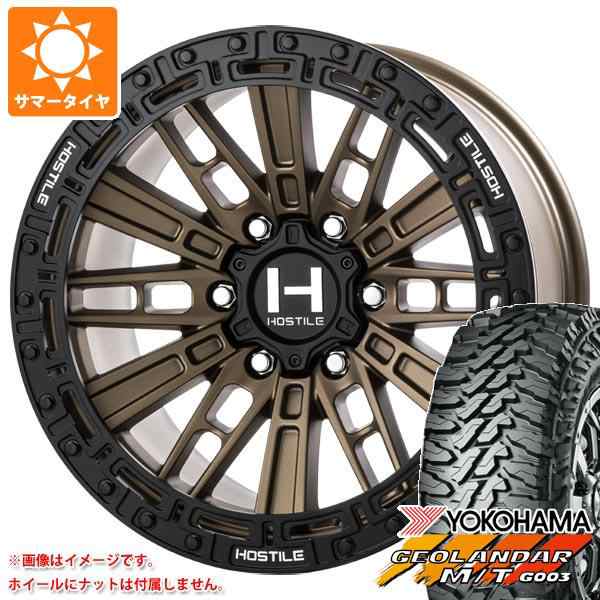 ハイラックス 120系用 2024年製 サマータイヤ ヨコハマ ジオランダー M/T G003 LT265/70R17 121/118Q  HOSTILE H129 モハベ 9.0-17 タイヤホイール4本セットの通販はau PAY マーケット - タイヤ1番 | au PAY  マーケット－通販サイト