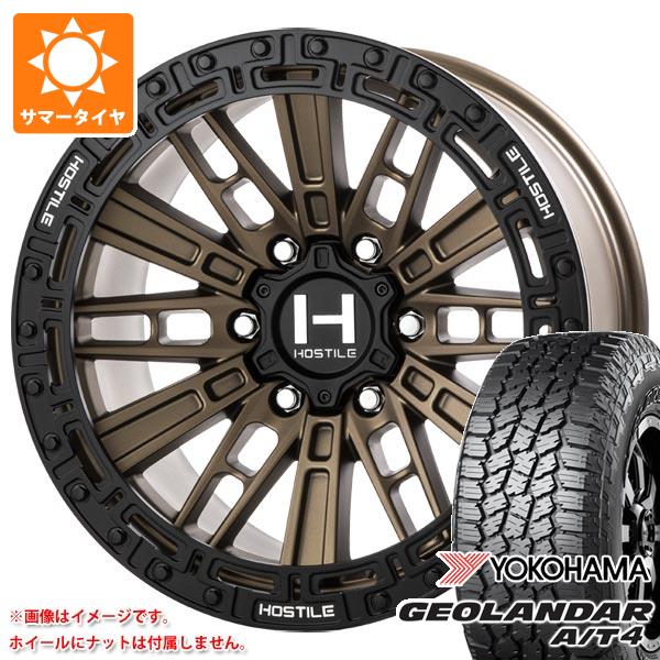 ランドクルーザー プラド 150系用 2026年製 サマータイヤ ヨコハマ ジオランダー A/T4 G018 LT265/70R17 121/118S アウトラインホワイトレター ホスタイル H129 モハベ 9.0-17 タイヤホイール4本セット 214,800円