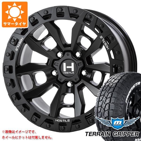 5本セット ジープ ラングラー JK/JL系用 サマータイヤ モンスタ テレーングリッパー LT285/70R17 121/118R ホワイトレター ホスタイル H130 クランドン タイヤホイール5本セットの通販は 226,181円