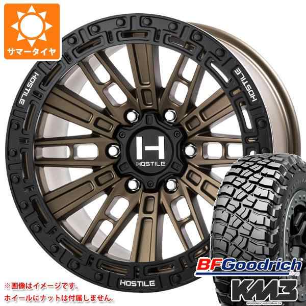 FJクルーザー 10系用 サマータイヤ BFグッドリッチ マッドテレーンT/A KM3 LT265/70R17 121/118Q HOSTILE  H130 クランドン 9.0-17 タイヤの通販はau PAY マーケット - タイヤ1番 | au PAY マーケット－通販サイト