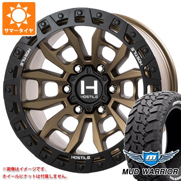 ランドクルーザー プラド 150系用 サマータイヤ モンスタ マッドウォーリアー LT265/65R17 120/117Q ホワイトレター HOSTILE H130 クランドン 9.0-17 タイヤホイール4本セットの通販は
