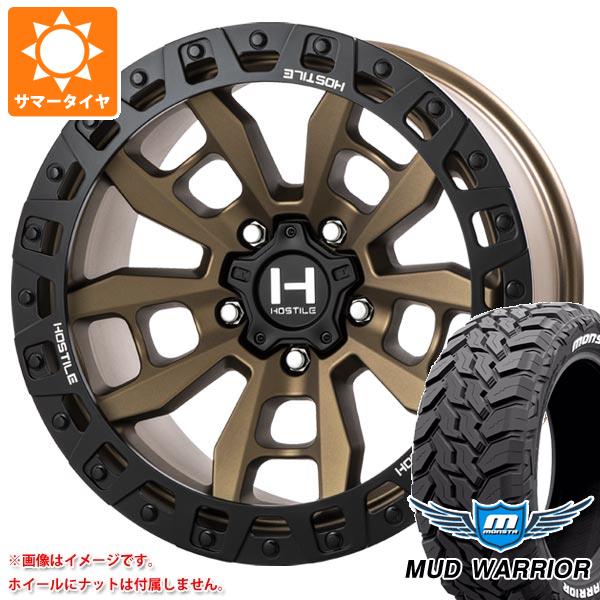 ジープ ラングラー JK/JL系用 サマータイヤ モンスタ マッドウォーリアー LT265/70R17 121/118Q ホワイトレター HOSTILE H130 クランドン タイヤホイール4本セット 220,550円