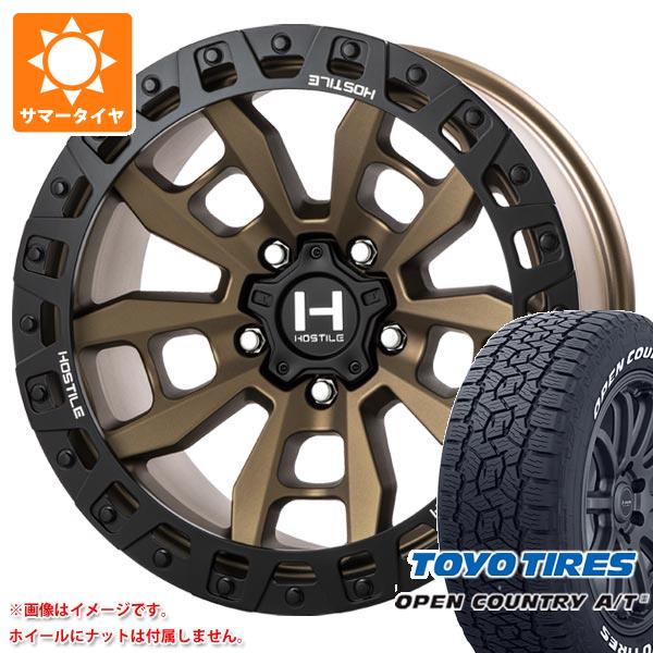 5本セット ジープ ラングラー JK/JL系用 サマータイヤ トーヨー オープンカントリー A/T3 LT285/70R17 116/113Q ホワイトレター ホスタイル H130 クランドン タイヤホイール5本セットの通販は 237,881円
