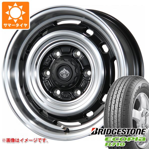 ハイエース 200系用 サマータイヤ ブリヂストン エコピア R710 195/80R15 107/105N ランドフット XFG 6.0-15 タイヤホイール4本セット 82,445円