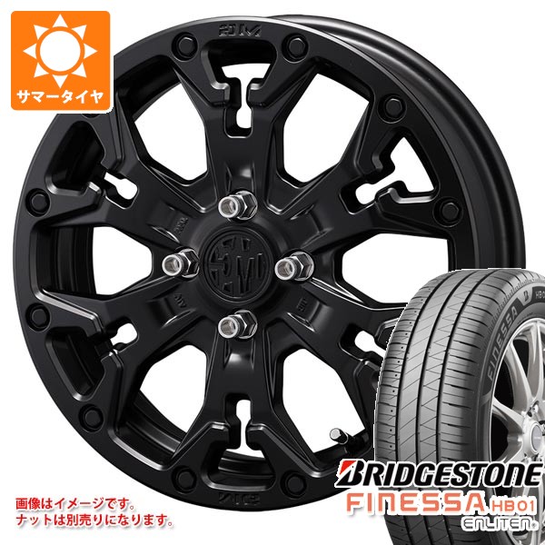 サマータイヤ 165/60R14 75H ブリヂストン フィネッサ HB01 クリムソン MG ゴーレム ジュニア 4.5-14 タイヤホイール4本セット 70,015円
