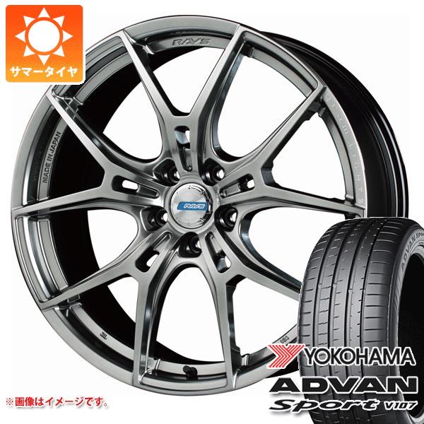 アルファード 40系用 サマータイヤ ヨコハマ アドバンスポーツV107 225/60R18 104W XL ★ BMW承認 V107D レイズ グラムライツ 57FXZ LTD の通販は