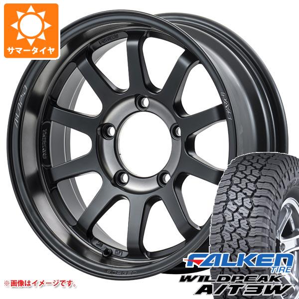 ジムニー JB64W用 サマータイヤ ファルケン ワイルドピーク A/T3W LT225/75R16 115/112Q レイズ エーラップ J 2324 LTD 5.5-16 タイヤホイール4本セット