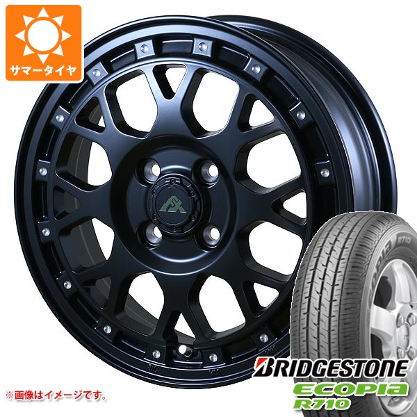 2026年製 サマータイヤ 145/80R12 80/78N ブリヂストン エコピア R710 (145R12 6PR相当) ドゥオール フェニーチェ クロス XC8 4.0-12 タイヤホイール4本セット