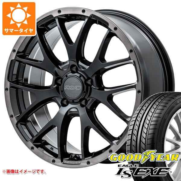 サマータイヤ 225/45R18 91W グッドイヤー イーグル LSエグゼ レイズ ホムラ 2x7FA ブラッククリアエディション 7.5-18  タイヤホイール4の通販はau PAY マーケット タイヤ1番 au PAY マーケット－通販サイト