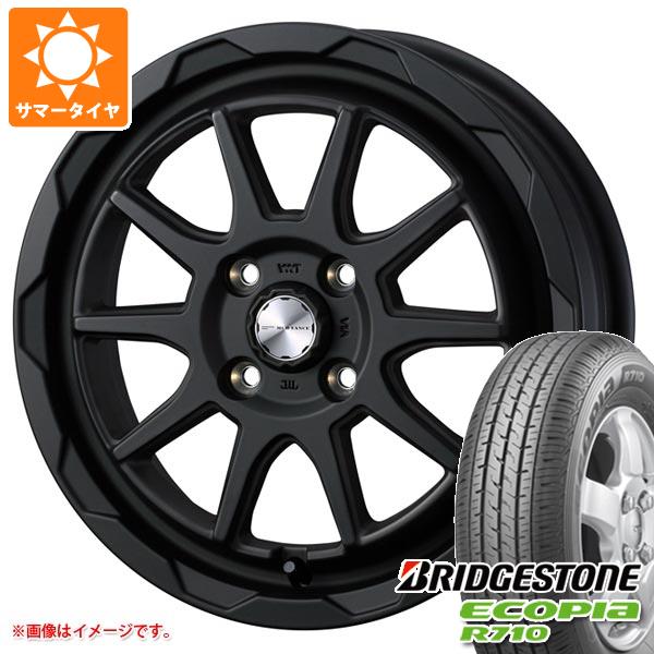 キャリイ DA16T用 サマータイヤ ブリヂストン エコピア R710 165/80R14 91/90N (165R14 6PR相当) マッドヴァンス06 4.5-14 タイヤホイール4本セット