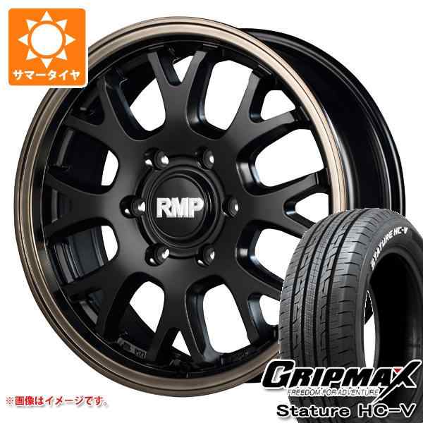 ハイエース 200系用 サマータイヤ グリップマックス スタチャー HC-V 215/60R17C 109/107S ホワイトレター RMP 028FX 6.5-17 タイヤホイの通販は 94,215円