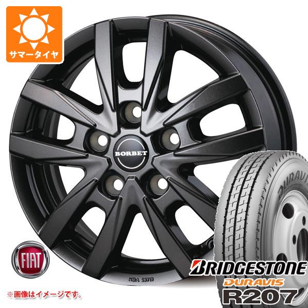 フィアット デュカト L2H2/L3H2/L3H3用 サマータイヤ ブリヂストン デュラビス R207 225/75R16 118/116N ボーベット タイプCW5 タイヤホイール4本セット
