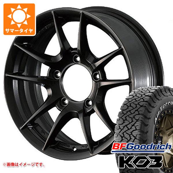 ジムニー JB64W用 サマータイヤ BFグッドリッチ オールテレーンT/A KO3 LT225/75R16 115/112S ホワイトレター アピオ ワイルドボア Z 5.5-16 タイヤホイール4本セット