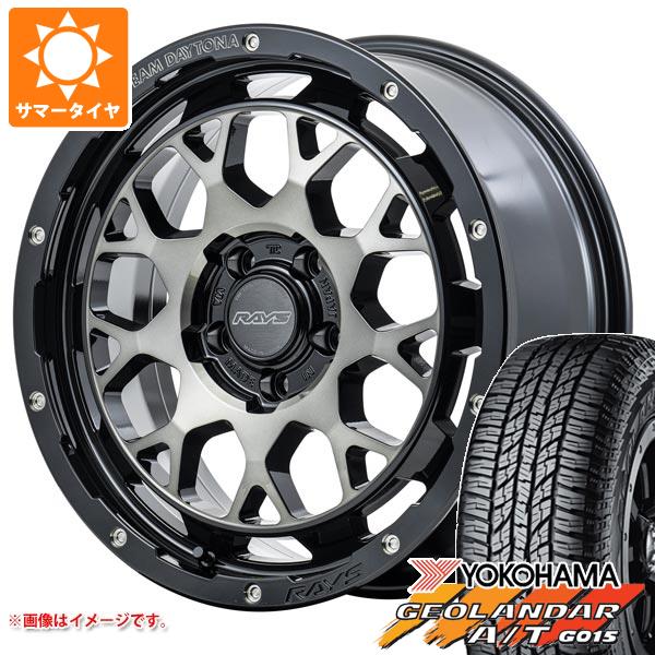 ジープ ラングラー JK/JL系用 サマータイヤ ヨコハマ ジオランダー A/T G015 P265/70R17 113T アウトラインホワイトレター レイズ デイトナ M9+ タイヤホイール4本セットの通販は