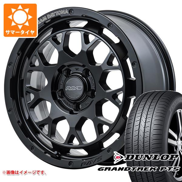 ジープ ラングラー JK/JL系用 サマータイヤ ダンロップ グラントレック PT5 265/70R17 115S レイズ デイトナ M9+ タイヤホイール4本セット